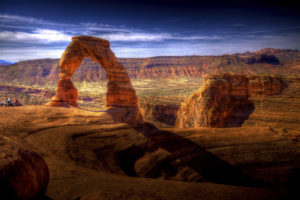 This is a picture of Arches National Park in Eastern Utah. 