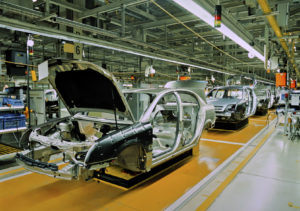 This is a picture of a car manufacturing factory in Alabama. 