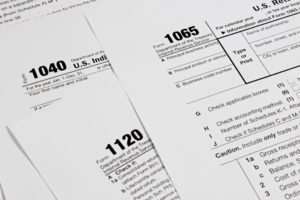 Photo of tax documents