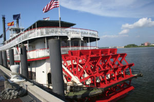 This is a picture of a Mississippi riverboat. 