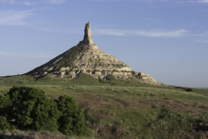 This is a picture of Chimney Rock. 