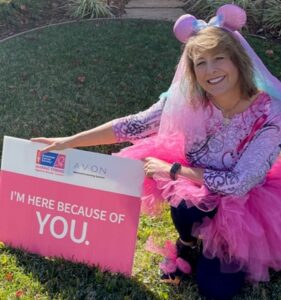 This is a previous picture from the Strides for Breast Cancer Walk. 