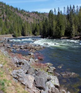 This is a picture of a Idaho river.